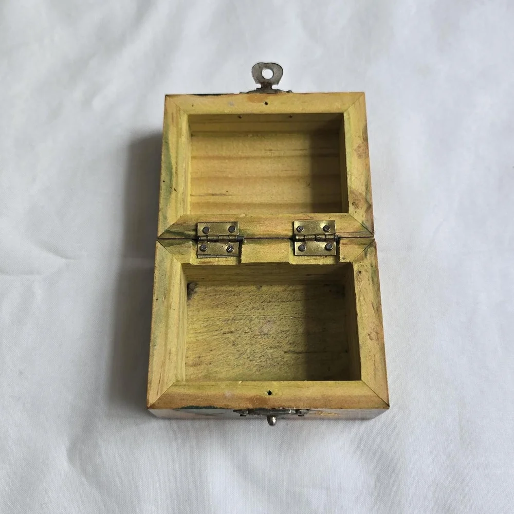 Floral Wooden Trinket Box